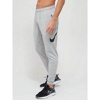 Nike Training Dry Fleece Taper Pants  Dark Grey