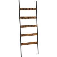 Vasagle 5-tier Leaning Ladder Shelf rustic Brown And Black