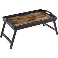 Songmics Breakfast Tray For Sofa Bed Rustic Brown