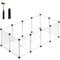 Songmics Diy Plastic Cage For Pets White, White