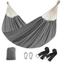 Songmics Hammock 210 X 150 Cm With 300 Kg Load Capacity grey, Grey