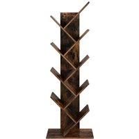 SONGMICS Vasagle 8-tier Floor Standing Bookcase - Rustic Brown