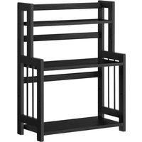 Songmics 3-tier Countertop Storage Shelf Ebony Black