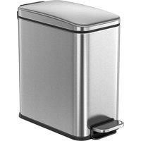 Songmics 10L Small Bin With Lid silver, Grey