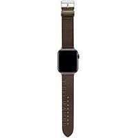 Ted Baker Brown Ted Engraved Leather Strap for Apple Watch® (Model: BKS42F120B0), Brown