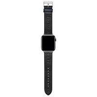 Ted Baker Black Leather Strap For Apple Watch (42/44Mm)