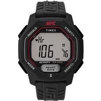 Timex Men/'s 46mm Spark Sport Watch TW2V83800, Black Resin Strap, Digital Display with Backlight, Quartz Analog Movement, Water Resistant to 50m, Step Counting