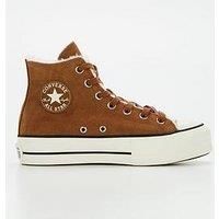 Converse all star lift cozy trainers in brown