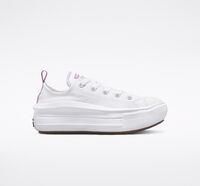 Converse  CHUCK TAYLOR ALL STAR MOVE CANVAS OX  girls's Children's Shoes (Trainers) in White