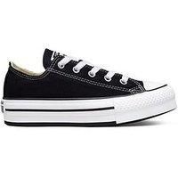 Converse All Star Eva Lift Low Youth Trainers Black White - 1 Youth UK