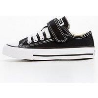 Converse Black & White Lo 1v Easy-on Junior Trainers