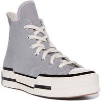 Converse A00741C Chuck 70 Plus  High Top Unisex Trainers Grey UK 3 - 12