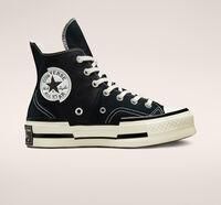 Converse A00916C Chuck 70 Plus Hi Unisex Trainers In Black Size UK 7 - 12