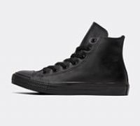 Converse Black All Star Hi Leather Youth Trainers