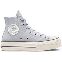Converse Light Grey All Star Lift Cozy Trainers
