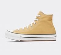 Converse Junior Chuck Taylor All Star Lift EVA Hi Trainer - Gold - Size 3