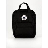 Converse Small Square Backpack, Black, Taglia Unica, Small Square Backpack