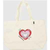 Converse off-white y2k heart tote bag