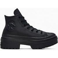 Converse Womens Chuck Taylor All Star Lugged Heel Leather Hi Tops