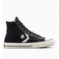 Converse star player 76 hi trainers in black & white