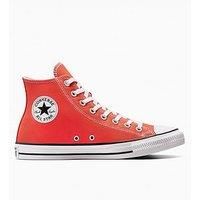 Converse Mens Chuck Taylor All Star Canvas Hi Top Trainers - Red