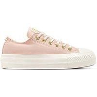 Converse Women'S Chuck Taylor All Star Lift Canvas Ox Trainers - Purple