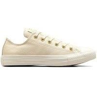 Converse Womens Chuck Taylor All Star Leather Ox - Egret