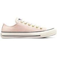 Converse Womens Chuck Taylor All Star Leather Oxpale Petal/Egret/Black - Purple