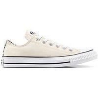 Converse All Star Ox Trainers in Off-White Multi