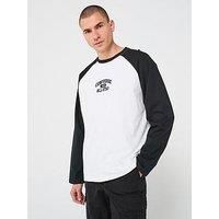 Converse Men'S Retro Chuck Core Raglan Long Sleeve Tee - Black