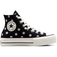 Converse Women'S Chuck Taylor All Star Lift Canvas Hi-Top Trainers - Black