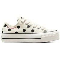 Converse Women'S Chuck Taylor All Star Lift Canvas Trainers - Light Grey