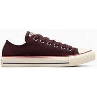 Converse Womens Chuck Taylor All Star Suede Oxrugged /Natural Ivory/Garnet - Brown
