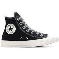 Converse Womens Chuck Taylor All Star Canvas Hi Top - Black/Pink/White