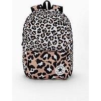 Converse Womens Leopard All Over Print Speed 2 Chuck Patch Backpack - Leopard