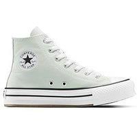 Converse Grey All Star Lift Hi EVA Youth Trainers