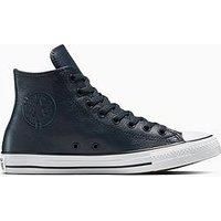 Converse Mens Chuck Taylor All Star Leather High Top - Black