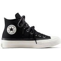 Converse Mens Chuck Taylor All Star Wide Hi - Black