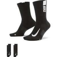 Nike 2 Pack Of Running Crew Socks  Black