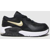 Nike black & gold air max excee Toddler Trainers