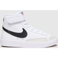 Nike White & Black Blazer Mid 77 Trainers Junior