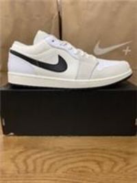 NIKE AIR JORDAN 1 LOW ASTROGRABBER CREAM/BLACK MENS SIZE UK14 EU49.5  DC3533 100