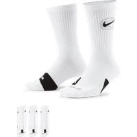 Nike Everyday Crew Basketball Socks (3 Pairs) - White
