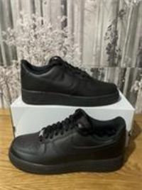 NIKE Men/'s Air Force 1 /'07 Low Sneakers, Black, 8 UK