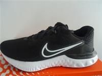 Nike Women's WMNS Renew Run 2 Shoe, Black White Dk Smoke Grey, 4 UK