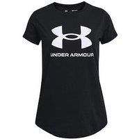 Under Armour Girls/' Live Sportstyle Graphic Short-Sleeved Graphics, Black, X-Small