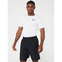Under Armour Mens UA HG Armour Comp SS, short-sleeved sports t-shirt for men, comfortable and lightweight gym clothes for workouts