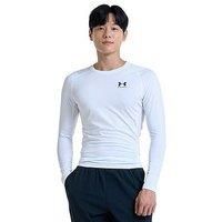Under Armour HeatGear Armour Long Sleeve Mens Compression Top - White
