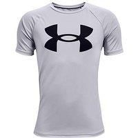 Under Armour Boys Training Tech Big Logo T-Shirt - Grey