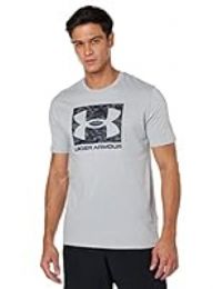 Under Armour Men/'s Ua ABC Camo Boxed Logo Ss Short-Sleeved Graph, Mod Gray Light Heather, S